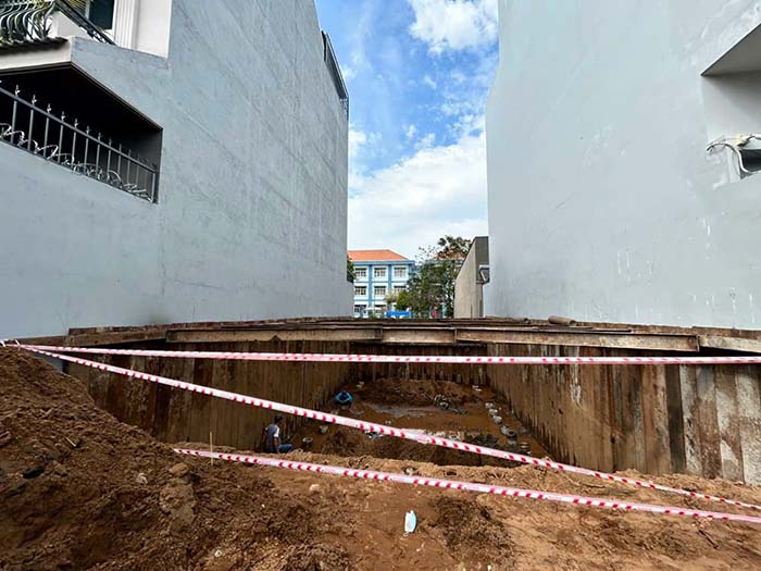 Làm hầm xây nhà phần thô